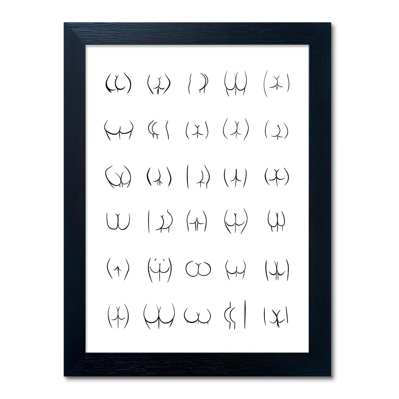 Black and White Bathroom Wall Decor Bad Smell Humorous Wall Art Funny Guest Toilet Picture Print Painting Modern Minimalistic Bathroom Sign